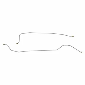 1962-1965 Chevrolet Chevy II Nova Preformed Rear Axle Brake Line Kit Set Steel - Picture 1 of 8