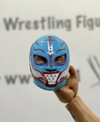 Paquete de 5 WWE Elite Series - Rey Mysterio Head Only Fodder Mattel escala 1/12 Foto 1 de 3