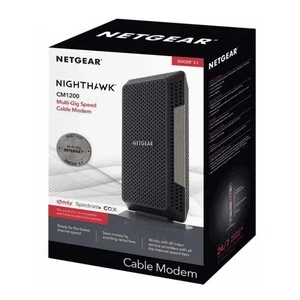 NETGEAR Nighthawk CM1200-100NAS DOCSIS 3.1 Modem kablowy NOWY ZAPIECZĘTOWANY - Zdjęcie 1 z 2