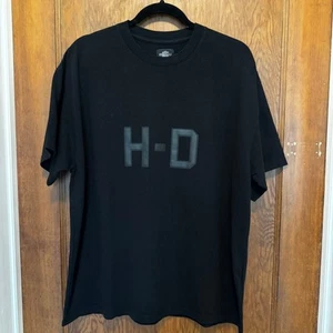 Camiseta Harley Davidson Logo Boxy Negra Para Hombre Grande Nueva con Etiquetas Hecha en EE. UU. - Imagen 1 de 7