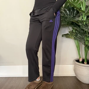 Vintage Baggy Y2K Adidas Trainingshose XS weites Bein lila gefüttert - Bild 1 von 10