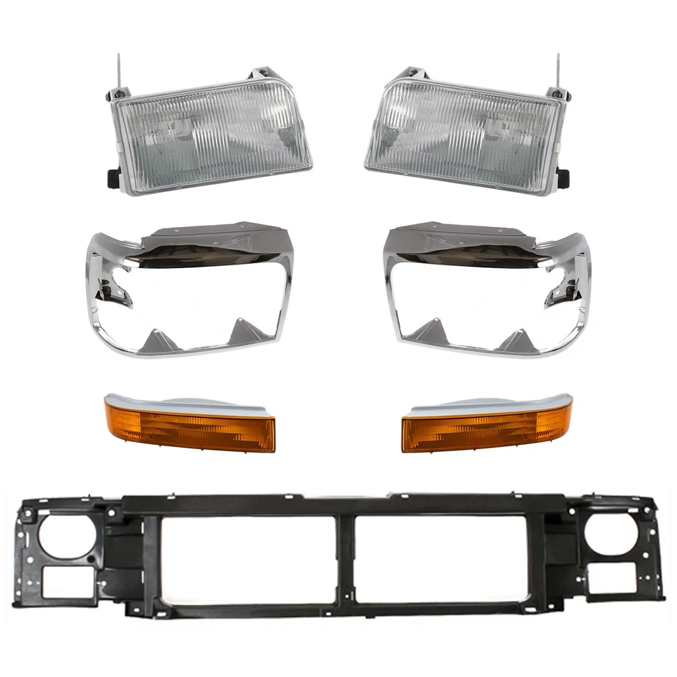 Header Panel Nose Headlight lamp Mounting for F350 Truck F150 F250 Ford F-350 Foto 1 de 4