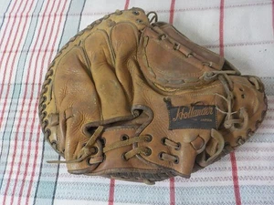 Vintage Hollander Catchers Mitt Handschuh Rechtshand Überwurf Leder Japan - Bild 1 von 8