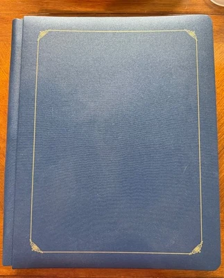 Álbum Creative Memories 12x15 azul marino - ¡Lámina dorada con 30 hojas! - Nuevo/abierto Foto 1 de 3