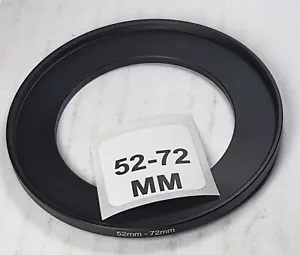 52-72mm Metal Step Up Adapter Ring 52mm Lens to 72mm Filter Converter E52-E72 - Picture 1 of 6