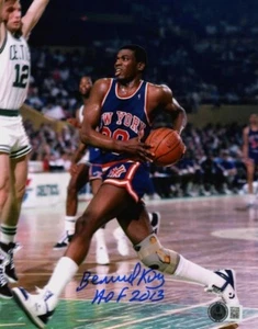 Bernard King Signed New York Knicks 8x10 Photo HOF 2013 Beckett Wit BAS COA #2 - Picture 1 of 1