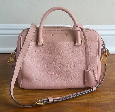 Louis Vuitton LV Speedy 25 Bandouliere Pink Empreinte Monogram Leather - Image 1 of 4