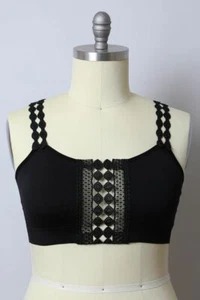 Sujetador Boho Encaje Aplique Bralette Talla Grande Traje de Baño Bikini Cami Prendas para la parte superior informal - Imagen 1 de 12