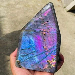 3.39lb Large Natural Purple Labradorite Quartz Crystal Display Specimen Healing - Picture 1 of 10