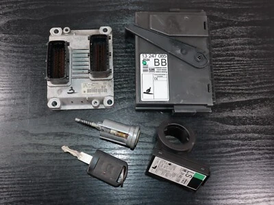 Kit centralina motore Opel Corsa C 1.2 16V 55kW Z12XE 09115112 BZ 0261206074 - Immagine 1 di 4