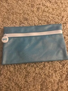 Ipsy Glam Bag Makeup Bag July 2018 Blue Shimmer Sparkle Empty NO Makeup New - Picture 1 of 3