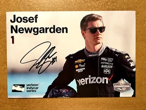 Signed Hero Card-JOSEF NEWGARDEN, TEAM PENSKE RACING 2018-Verizon Indycar Series - Picture 1 of 3