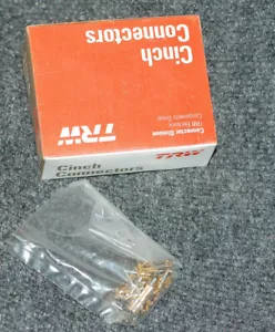 Qty 100 ITT Cannon Gold Plated Socket Pins TRW 031-1007-000 - Picture 1 of 2
