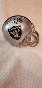 FRED BILETNIKOFF OAKLAND RAIDERS HOF SIGNED MINI HELMET W/COA - Picture 1 of 4