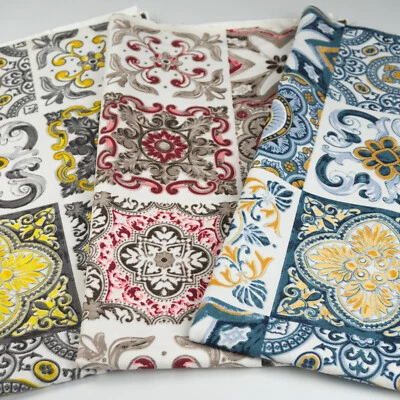 Canvas Panama "Elena" METERWARE Polster Stoff Vorhang Gardinen Blumen | ab 50 cm - Bild 1 von 4