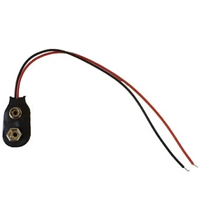 1 x 9 Volt Batterieclip Block Batterie Clip Anschluss Kabel für 9V Stecker. - Bild 1 von 1