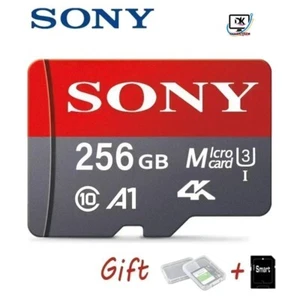 SONY Micro SD Card Mini Memory Card Class 10 256GB U3 4K High Speed - Picture 1 of 6