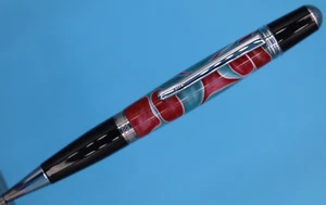 Bolígrafo estilo Sierra en acabado clásico negro y cromado y tinta estilo Parker - Imagen 1 de 9