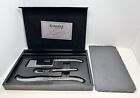 Laguiole Black Collection 3 Piece Cheese Knife Set With Slate Tray
