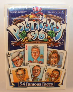 Politicards 54 Fameous Faces Sealed Package Deck of Playing Cards - Picture 1 of 2