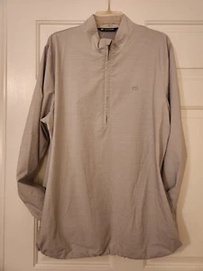 Travis Mathew Mens Pullover 1/2 Zip Lightweight Golf Windbreaker Size XL Gray - Picture 1 of 5