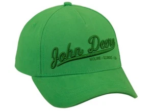 John Deere Trademark Vintage Green Embossed Text Adjustable Cap MCL201919011 - Picture 1 of 3