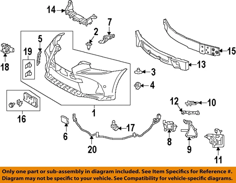 Componentes de parachoques TOYOTA OEM 14-22 C-HR-Retenedor de cubierta de parachoques 5387930050 Foto 1 de 1