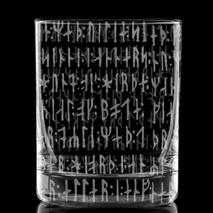 NORDIC VIKING RUNES Whiskey Glass - Picture 1 of 3