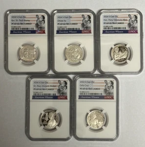 2024 S CLAD American Women QUARTERS AWQ PROOF SET NGC PF 69 - Picture 1 of 3