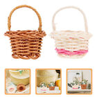  6 Pcs Small Woven Basket Mini Baskets For Favors Micro Scene to Weave Desktop
