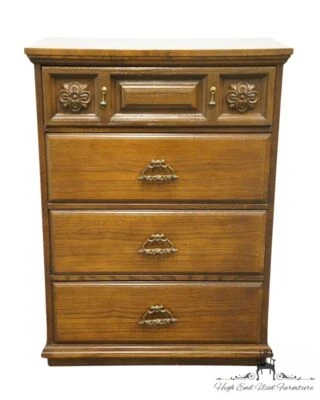 BASSETT FURNITURE Sabinas Oak Collection Tuscan Neoclassical Mediterranean 32... - Image 1 of 4