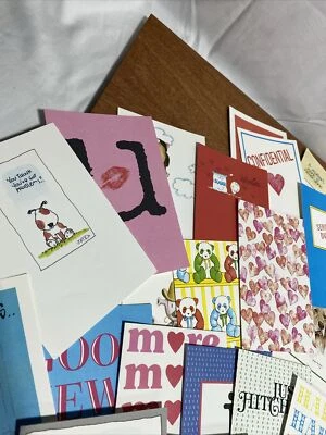 Nuevo Surtido de Tarjetas de Felicitación Hechas a Mano SIN SOBRES Lote de 35-48 Foto 1 de 4