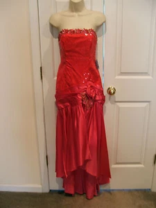 NWT $178 GATSBY Sequins Ballroom Stage Prom haloween Formal Gown sz JR med 11/12 - Picture 1 of 4