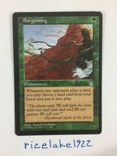 MTG - BURGEONING x 1 - STRONGHOLD - MAGIC GATHERING - SEE PICS & DESC - NICE
