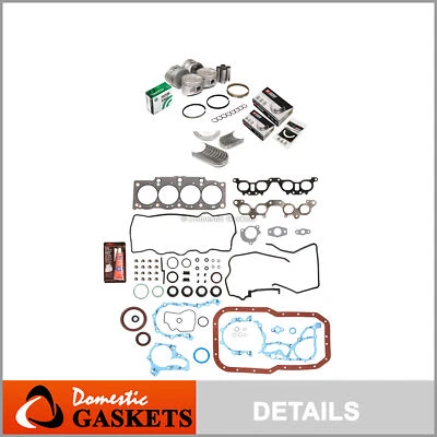 Full Gasket Set Bearings Pistons Fit 90-96 Toyota Celica Camry MR2 2.2L 5SFE - Image 1 of 4