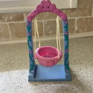 Fisher Price Disney My First Princess Cinderella Swing Little People Pink Blue - Picture 1 of 6