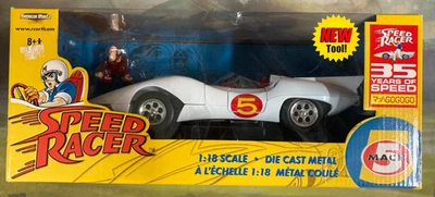 Speed Racer  Mach 5  w/ Chim Chim  35 Years Movie Car - ERTL 1:18 diecast - Image 1 of 4