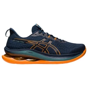 Mens Asics Gel-Kinsei Max French Blue/ Bright Orange Athletic Running Shoes - Picture 1 of 8