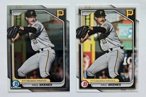 Paul Skenes Rookie Card Lot (2) 2024 Bowman Chrome & Prospects Lot - Imagen 1 de 2