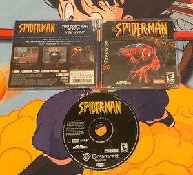 FULLY WORKING, DAMAGED MANUAL - NO REG CARD: Spider-Man - Sega Dreamcast
