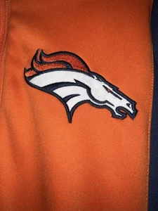 Felpa calcio Denver Broncos NFL pullover 1/4 zip taglia small giacca - Foto 1 di 10
