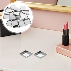 Sartenes de metal vacías 20 un.: sartenes de maquillaje cuadradas de hierro de 26x26x5 mm - rubor recargable - Imagen 1 de 12