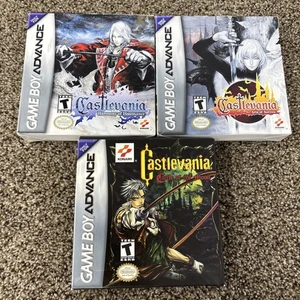 Castlevania Aria Of Sorrow Harmonie Of Dissonance Circle Of The Moon GBA CIB LOT - Bild 1 von 19