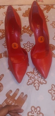 Guess Women’s Size 7M Wgaman Medium Red Patent Leather Stiletto 3.75” Heel - Image 1 of 3