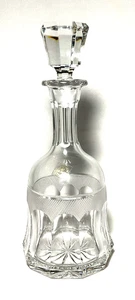 ROGASKA ~ Hermosa DECANTADORA DE LICOR de cristal grueso transparente modelo temprano de 9,75" - Imagen 1 de 8