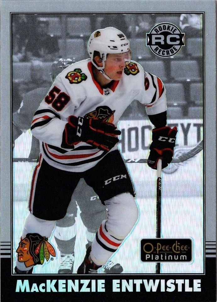2020-21 UD O-Pee-Chee Platinum Retro Rainbow MacKENZIE ENTWISTLE #R-83 OPC RC - Image 1 of 1