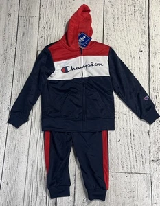 Champion Track Suit Boys Size 5 Navy Blue New With Tags - Picture 1 of 4