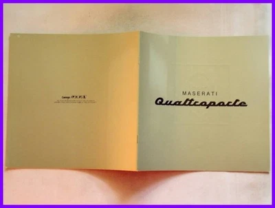 Maserati Quattroporte Japanese Catalog V6 TWIN-TURBO 285ps - Image 1 of 4