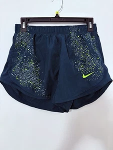 Nike Dri-Fit Green Running Jogging Workout Shorts Women's Size Medium - Picture 1 of 5