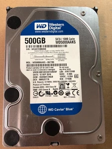 WD 500GB 3,5 Zoll Festplatte WD5000AAKX-00Z7B0, getestet - Bild 1 von 2